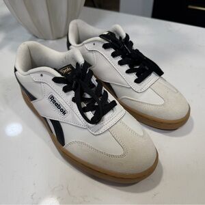 Reebok Classic White and Black Shoes